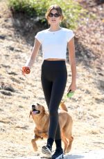 KAIA GERBER Out at a Dog Park in Los Angeles 08/12/2021