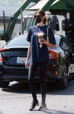 KAIA GERBER Out for Coffee in Los Angeles 08/09/2021
