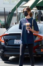 KAIA GERBER Out for Iced Coffee at Coffee Commissary in Los Angeles 08/09/2021