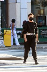 KAIE HOLMES Out and About in New York 08/12/2021