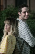 KALEY CUOCO and Pete Davidson on the Set of Meet Cute in New York 08/15/2021