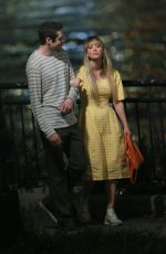 KALEY CUOCO and Pete Davidson on the Set of Meet Cute in Queens 08/24/2021