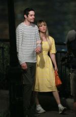 KALEY CUOCO and Pete Davidson on the Set of Meet Cute in Queens 08/24/2021