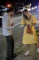 KALEY CUOCO on the Set of Meet Cute in New York 08/09/2021