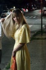 KALEY CUOCO on the Set of Meet Cute in New York 08/09/2021