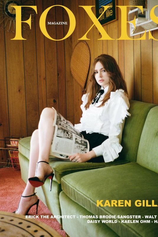 KAREN GILLAN for Foxes Magazine, 2021