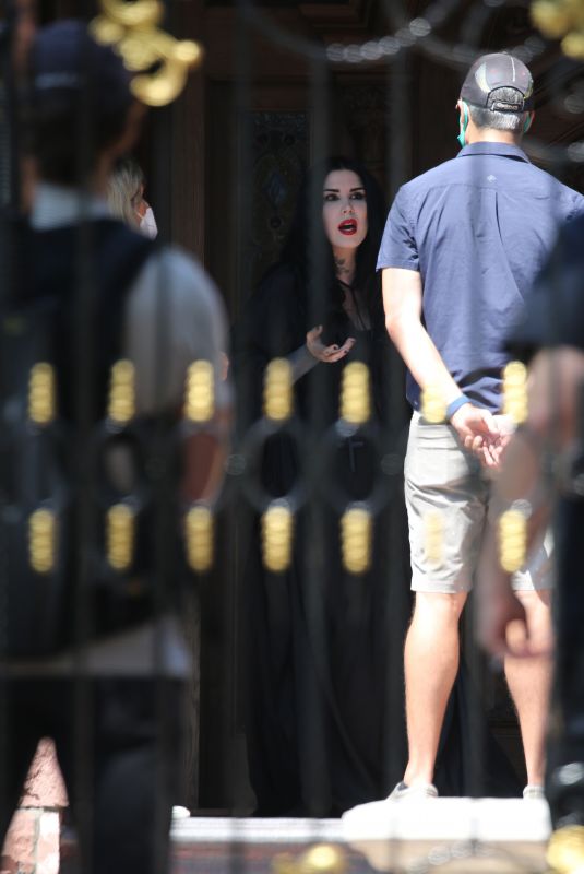 KAT VON D on the Set of MTV Cribs in Los Angeles 08/11/2021