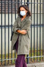 KATIE HOLMES Out for a Morning Walk in New York 08/20/2021