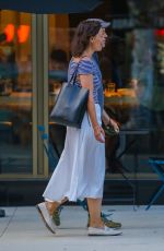 KATIE HOLMES Out for Dinner in New York 08/11/2021