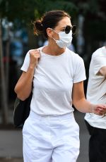 KATIE HOLMES Out for Dinner in New York 08/13/2021