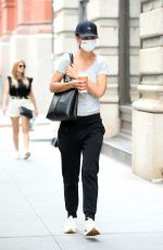 KATIE HOLMES Out for Morning Coffee in New York 08/03/2021