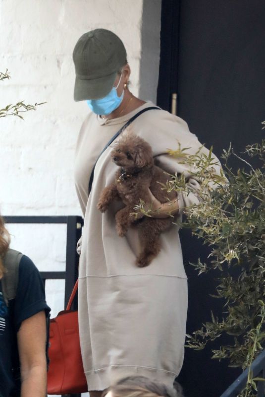 KATY PERRY at a Skincare Clinic in Beverly Hills 08/16/2021
