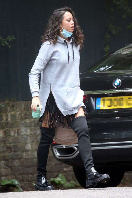 KATYA JONES Out and About in London 08/04/2021