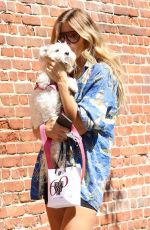 KELLY BENSIMON Out with Her Dog in New York 08/25/2021
