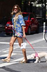 KELLY BENSIMON Out with Her Dog in New York 08/25/2021