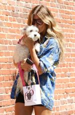 KELLY BENSIMON Out with Her Dog in New York 08/25/2021