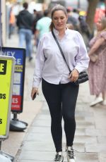 KELLY BROOK Arrives at Global Radio in London 08/25/2021