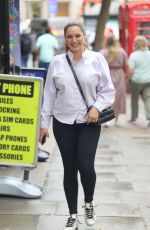 KELLY BROOK Arrives at Global Radio in London 08/25/2021