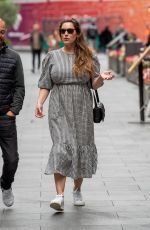 KELLY BROOK Leaves Global Radio in London 08/23/2021
