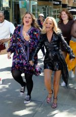 KELLY CLARKSON and KRISTIN CHENOWETH on the Set of a Music Video for Season Premiere of Kelly Clarkson Show 08/24/2021