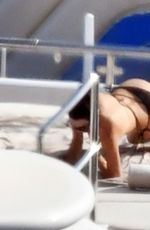 KENDALL JENNER in Bikini at a Yacht in Positano 08/28/2021