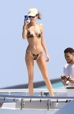 KENDALL JENNER in Bikini at a Yacht in Sardinia 08/20/2021