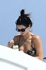 KENDALL JENNER in Bikini at a Yacht in Sardinia 08/20/2021