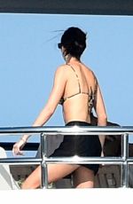 KENDALL JENNER in Bikini at a Yacht in Sardinia 08/20/2021