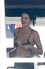 KENDALL JENNER in Bikini at a Yacht in Sardinia 08/20/2021