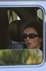 KENDALL JENNER Waits in Car for Juice in Los Angeles 08/04/2021