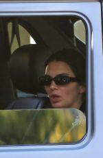 KENDALL JENNER Waits in Car for Juice in Los Angeles 08/04/2021