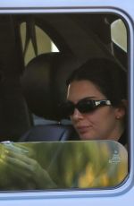 KENDALL JENNER Waits in Car for Juice in Los Angeles 08/04/2021