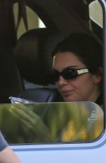 KENDALL JENNER Waits in Car for Juice in Los Angeles 08/04/2021
