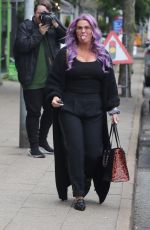 KERRY KATON Leaves a Hair Salon in Alderley Edge 08/25/2021