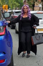 KERRY KATON Leaves a Hair Salon in Alderley Edge 08/25/2021