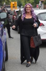 KERRY KATON Leaves a Hair Salon in Alderley Edge 08/25/2021