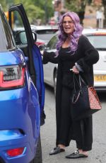KERRY KATON Leaves a Hair Salon in Alderley Edge 08/25/2021