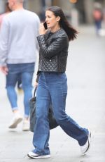 KIRSTY GALLACHER in Tight Denim Arrives at Smooth Radio in London 08/26/2021