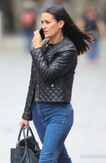 KIRSTY GALLACHER in Tight Denim Arrives at Smooth Radio in London 08/26/2021