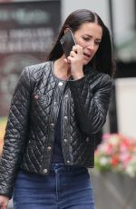 KIRSTY GALLACHER in Tight Denim Arrives at Smooth Radio in London 08/26/2021