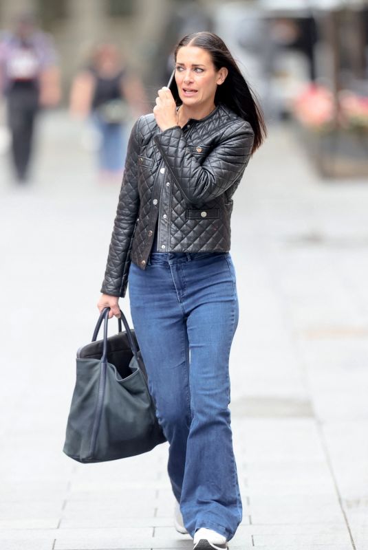 KIRSTY GALLACHER in Tight Denim Arrives at Smooth Radio in London 08/26/2021