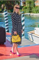 KITTY SPENCER Arrives at Hotel Excelsior in Venice 08/27/2021