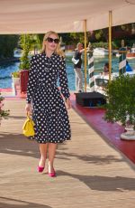 KITTY SPENCER Arrives at Hotel Excelsior in Venice 08/27/2021