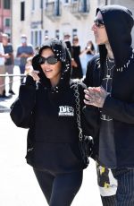 KOURTNEY KARDASHIAN and Travis Barker Arrives at Dolce & Gabbana Event in Venice 08/29/2021