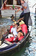 KOURTNEY KARDASHIAN and Travis Barker at Gondola Ride in Venice 08/30/2021