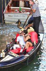 KOURTNEY KARDASHIAN and Travis Barker at Gondola Ride in Venice 08/30/2021