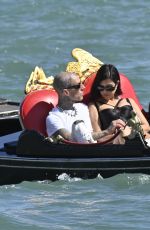 KOURTNEY KARDASHIAN and Travis Barker at Gondola Ride in Venice 08/30/2021