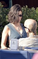 KOURTNEY KARDASHIAN and Travis Barker Out in Portofino 08/27/2021