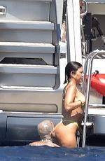 KOURTNEY KARDASHIAN and Travis Barker Out in Portofino 08/28/2021