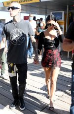 KOURTNEY KARDASHIAN and Travis Barker Out in Venice 08/29/2021